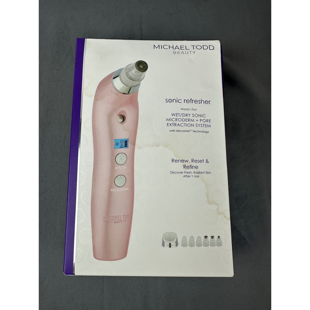 Michael Todd Beauty Sonic Refresher Wet/Dry Pink Microderm Skincare System